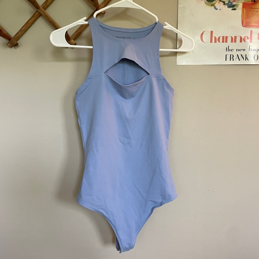 Abercrombie & Fitch Light Blue Keyhole Bodysuit